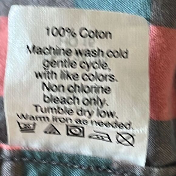 J. Crew Cotton Check Pink Grey Button Down Shirt Mens L - Picture 6 of 7